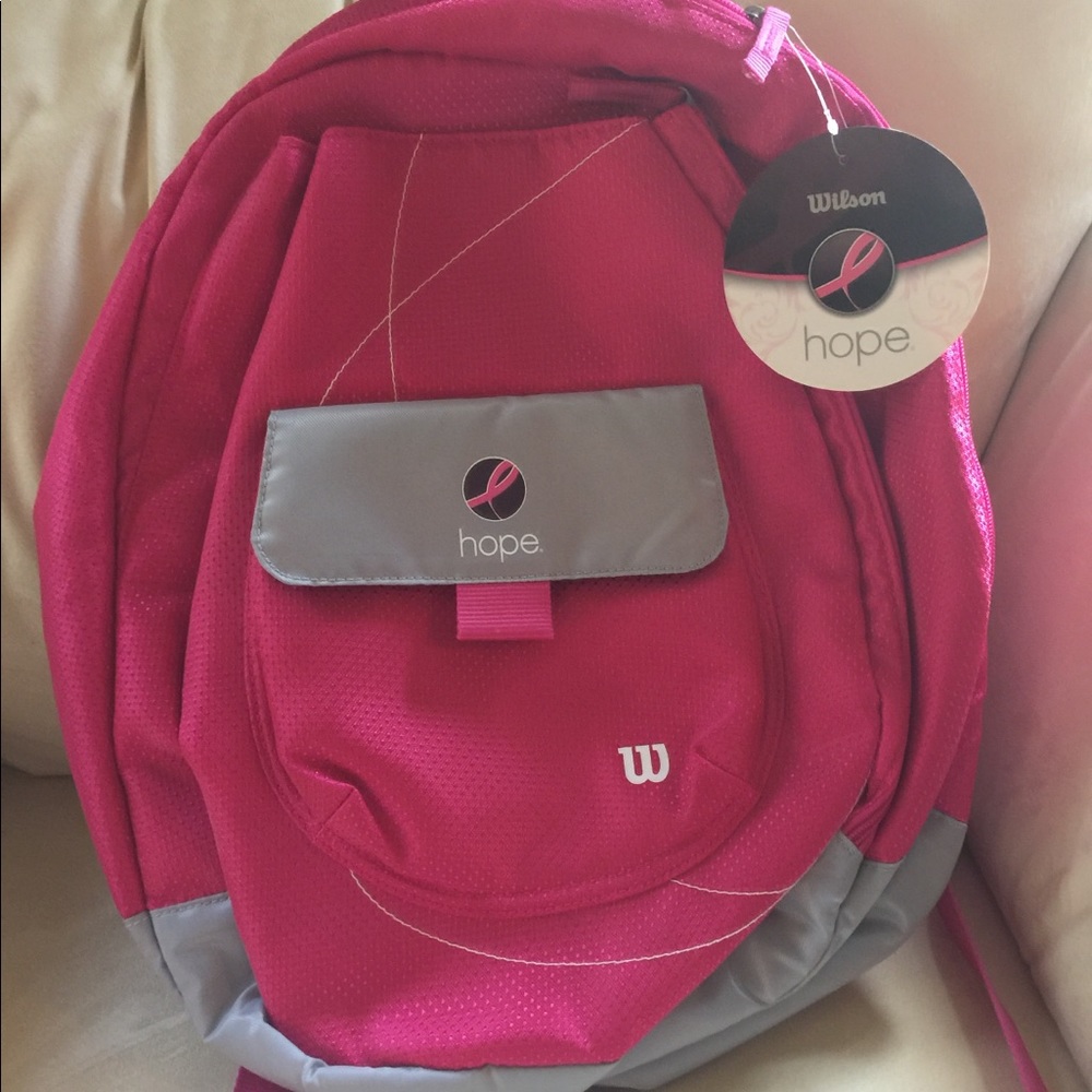 Wilson Pink Tennis Backpack Bag